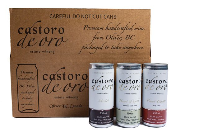 Cans of Castoro de Oro
